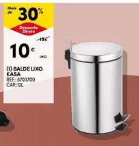 Oferta de Kasa - Balde Lixo por 10€ em Continente