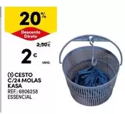 Oferta de Kasa - Cesto C/24 Molas por 2€ em Continente