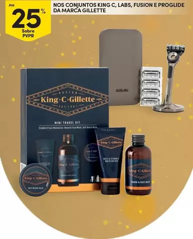 Oferta de Gillette - Nos Cojuntos King C, Labs, Fusion E Proglide Da Marcaem Continente