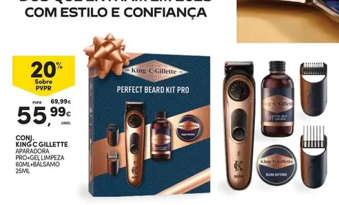 Oferta de .Com - Conjonça King C. Gillette por 55,99€ em Continente