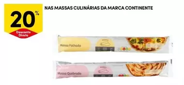 Oferta de Continente - Nas Massas Culinarias Da Marcaem Continente