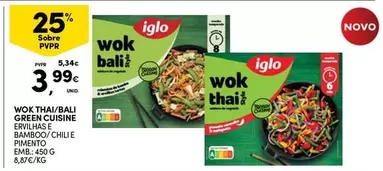 Oferta de Iglo - Wok Thai/Ball Green Cuisine por 3,99€ em Continente