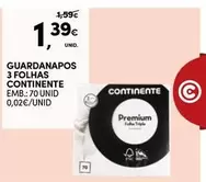 Oferta de Continente - Guardanapos 3 Folhas por 1,39€ em Continente