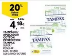 Oferta de Tampax - Tampao C/ Aplicador Cotton Protection por 4,18€ em Continente