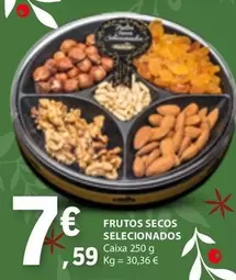 Oferta de Frutos Secos Selecionados por 7,59€ em E.Leclerc