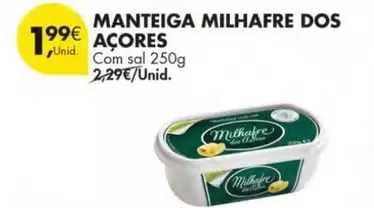 Oferta de Milhafre - Manteiga por 1,99€ em Pingo Doce