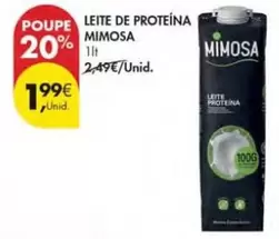 Oferta de Mimosa - Leite De Proteina por 1,99€ em Pingo Doce