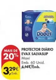 Oferta de Dodot - Protector Diario por 3,29€ em Pingo Doce