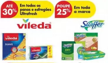 Oferta de Vileda - Em todos os Panos e esfregões Ultrafreshem Pingo Doce