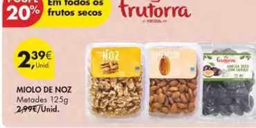 Oferta de Frutorra - Miolo De Noz por 2,39€ em Pingo Doce