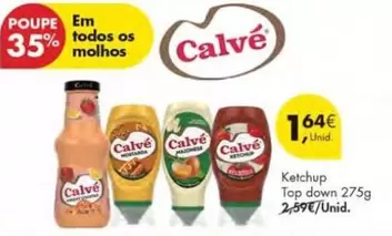 Oferta de Calvé - Ketchup Top Down por 1,64€ em Pingo Doce