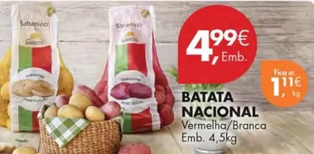 Oferta de Portugal - Batata Nacional por 4,99€ em Pingo Doce