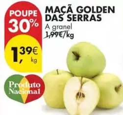 Oferta de A+ - Maçã Golden por 1,39€ em Pingo Doce