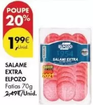 Oferta de Elpozo - Salame Extra por 1,99€ em Pingo Doce