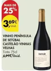 Oferta de Vinho Peninsula De Setubal por 3,69€ em Pingo Doce