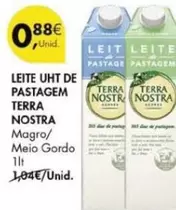 Oferta de Terra Nostra - Leite Uht De Pastagem por 0,88€ em Pingo Doce