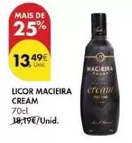 Oferta de Macieira - Licor Maceira Cream por 13,49€ em Pingo Doce