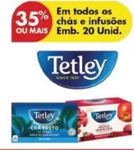 Oferta de Tetley - Em Todos Os Chas E Infusões Emb. 20 Unid.em Pingo Doce