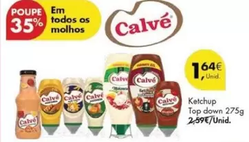 Oferta de Calvé - Ketchup Top Down por 1,64€ em Pingo Doce