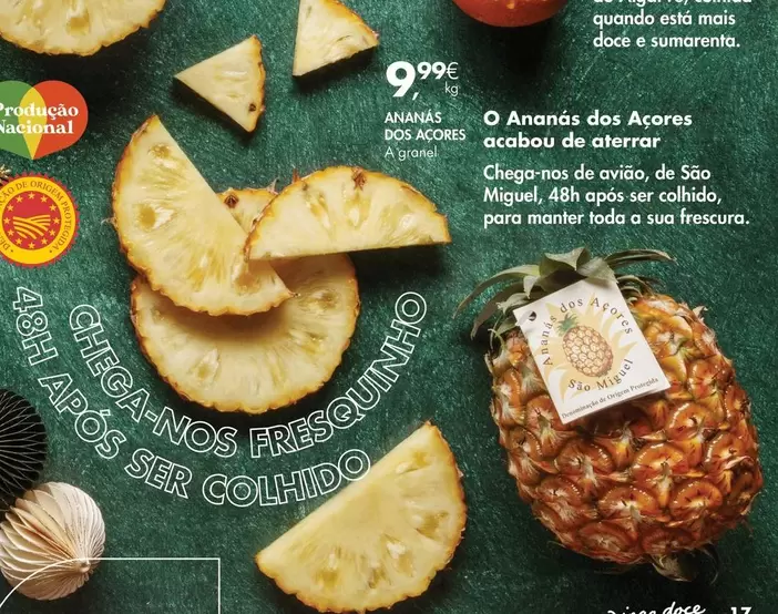 Oferta de Nacional - Ananas Dos Açores por 9,99€ em Pingo Doce