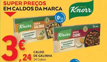 Oferta de Knorr - Caldo De Galinha por 3,24€ em E.Leclerc