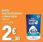 Oferta de Longa vida - Natas Pasteurizadas por 2,3€ em E.Leclerc