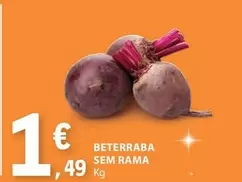 Oferta de Beterraba Sem Rama por 1,49€ em E.Leclerc