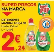 Oferta de Super Pop - Detergente Manual Loica por 2,24€ em E.Leclerc