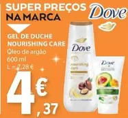 Oferta de Dove - Gel De Duche por 4,37€ em E.Leclerc