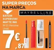 Oferta de Maybelline - Batom Superstay por 7,87€ em E.Leclerc