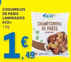 Oferta de €CO+ - Cogumelos De Paris Laminados por 1,49€ em E.Leclerc