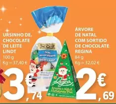 Oferta de Lindt - Arvore De Natal Com Sortido De Chocolate por 3,74€ em E.Leclerc