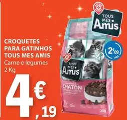 Oferta de Tous - Croquetes Para Gatinhos por 4,19€ em E.Leclerc