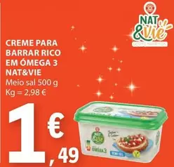 Oferta de Creme Para Barrar Rico Em Omega 3 por 1,49€ em E.Leclerc