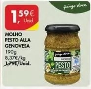 Oferta de Pingo doce - Molho Pesto Alla Genovesa por 1,59€ em Pingo Doce