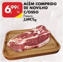 Oferta de Acém Comprido De Novilho C/osso por 6,99€ em Pingo Doce