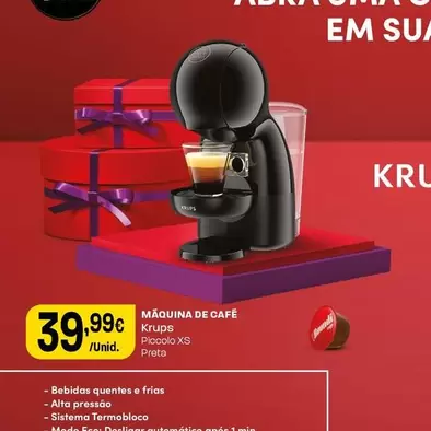 Oferta de Krups - Maquina De Cafe por 39,99€ em Intermarché