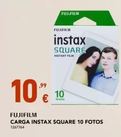 Oferta de Fujifilm - Carga Instax Square 10 Fotos por 10,99€ em Radio Popular