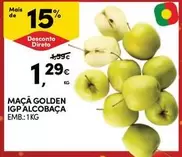 Oferta de Maçã Golden Igp Alcobaça por 1,29€ em Continente