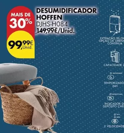 Oferta de Hoffen - Desumidificador por 99,99€ em Pingo Doce