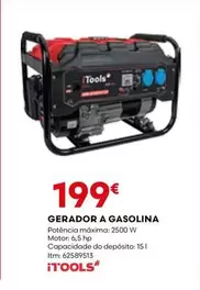 Oferta de A+ - Gerador A Gasolina por 199€ em Bricomarché