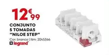 Oferta de Legrand - Conjunto 5 Tomadas por 12,99€ em Bricomarché