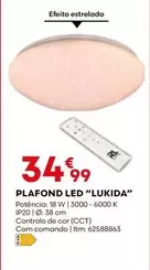 Oferta de .Com - Plafond Led "Lukida" por 34,99€ em Bricomarché