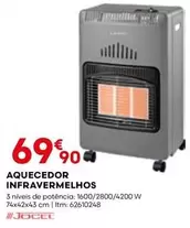 Oferta de Jocel - Aquecedor Infravermelhos por 69,9€ em Bricomarché