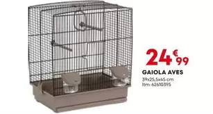 Oferta de Gaiola Aves por 24,99€ em Bricomarché