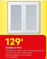 Oferta de Janela Pvc por 129€ em Bricomarché