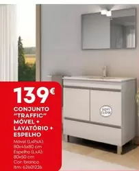 Oferta de Conjunto "traffic" Móvel + Lavatorio + por 139€ em Bricomarché