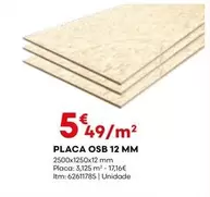 Oferta de Placa Osb 12 Mm por 5,49€ em Bricomarché