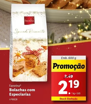 Oferta de Favorina - Bolachas com Especiarias por 2,19€ em Lidl