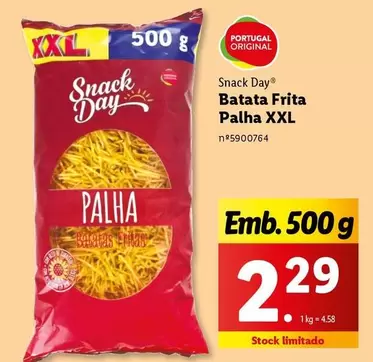 Oferta de XXL - Snack Day Batata Frita Palha Xxl por 2,29€ em Lidl